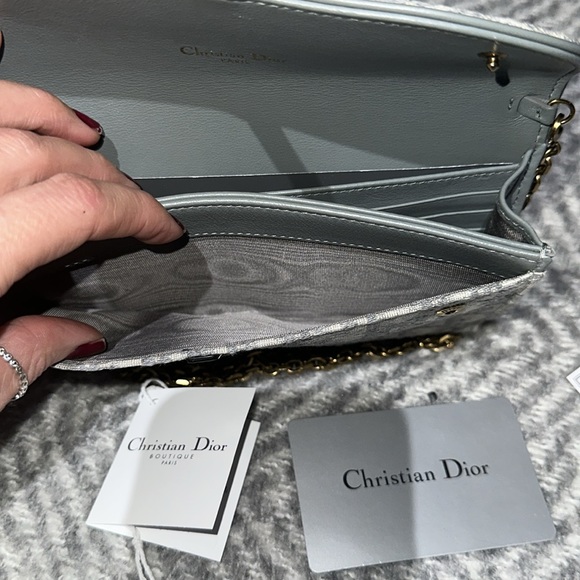 Saddle long wallet on chain canvas - Picture 8 of 14